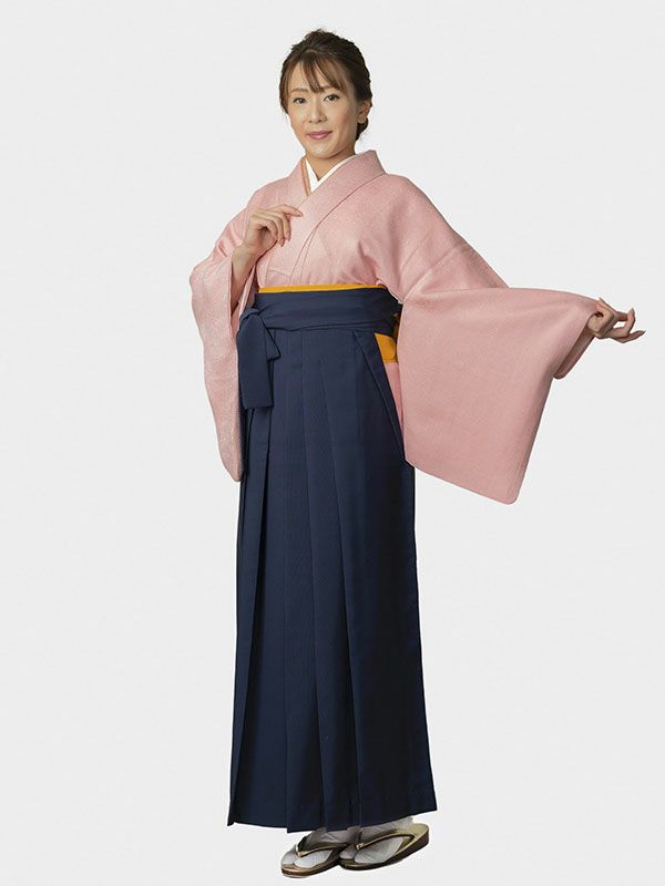 和服美のレンタル袴「ベビーピンク」