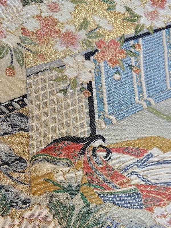 黒留袖 伝統的な平安絵巻の柄 黒留袖〔平安絵巻模様〕｜着物レンタルあき (来店着付け無料